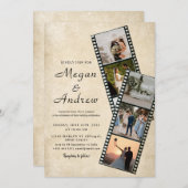Film Strip Photo wedding Invitation (Vorne/Hinten)