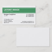 Film Stripteader - Army Green und White Visitenkarte (Vorne/Hinten)
