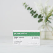 Film Stripteader - Army Green und White Visitenkarte (Stehend Vorderseite)