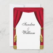 Film / Theaterthema Hochzeit Einladung (Rückseite)