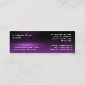 Film-Trailer 01 Mini Visitenkarte (Rückseite)