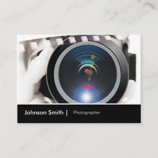 Film TV Fotograf Cinematographer Camera Lens Visitenkarte (Vorderseite)