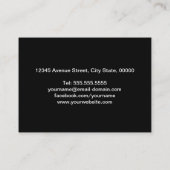 Film TV Fotograf Cinematographer Camera Lens Visitenkarte (Rückseite)