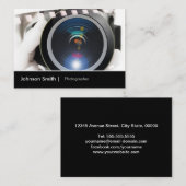 Film TV Fotograf Cinematographer Camera Lens Visitenkarte (Vorne/Hinten)