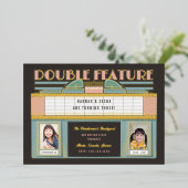 Film Twins Geburtstagsparty Folieneinladung (Stehend vorne)