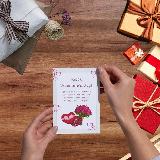 Film über Valentine Feiertagskarte