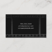 Film und farbenfrohe Kamera Visitenkarte (Rückseite)