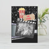 Film VIP Foto Erwachsene Hollywood Party Einladung (Stehend Vorderseite)