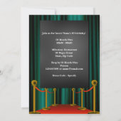 Film-VIP-Foto Lichter Kinovorführung Party aquamar Einladung (Rückseite)