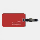 Film-Zeit! Gepäckanhänger (Rückseite horizontal)