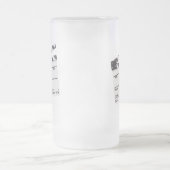 Film-Zeit-Tasse.! Mattglas Bierglas (Mittel)