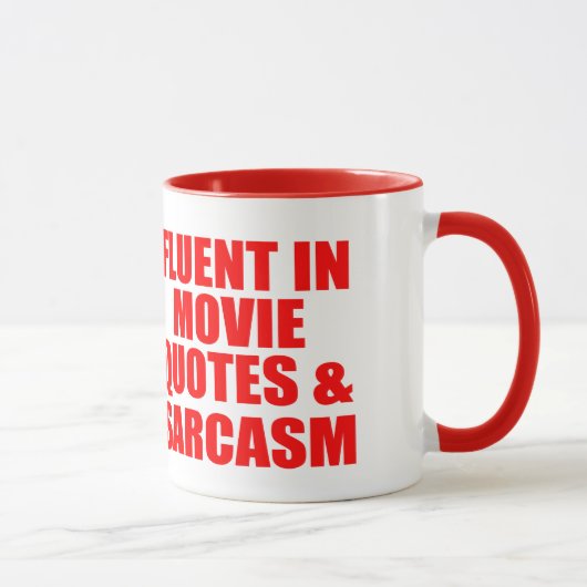 Film-Zitate und Sarkasmus Tasse (Rechts)