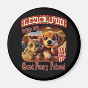 Filmabend - Beste Furry Friend - Niedliche Katze & Magnet
