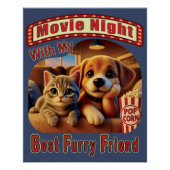 Filmabend - Beste Furry Friend - Niedliche Katze & Poster (Vorderseite)