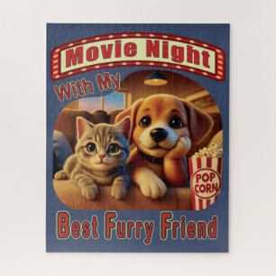 Filmabend - Beste Furry Friend - Niedliche Katze & Puzzle