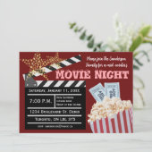 Filmabend Einladung für Feiertage (Stehend Vorderseite)