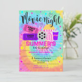 Filmabend Einladung Kino Party (Stehend Vorderseite)