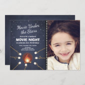 Filmabend Einladung unter dem Sternenfeuer (Vorne/Hinten)