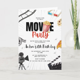 Filmabend Einladung zum Geburtstag, schlafen über