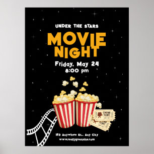 Filmabend Flyer, Filmabend Geburtstagsparty Poster