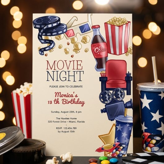 Filmabend Geburtstag Einladung