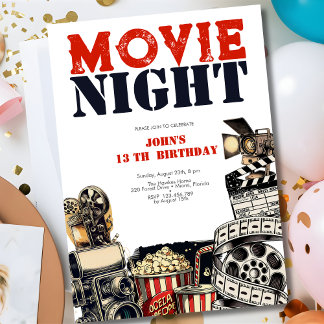 Filmabend Geburtstag Einladung