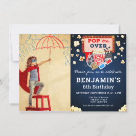 Filmabend Geburtstag Foto Einladung