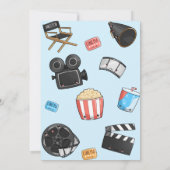 Filmabend Geburtstagsparty Einladung (Rückseite)