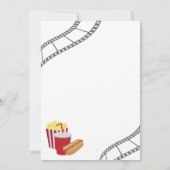 Filmabend Geburtstagsparty Einladung Kino (Rückseite)