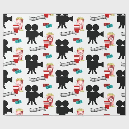 Filmabend Geschenkpapier (Flach)