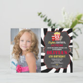 Filmabend Party Geburtstag Foto Einladung (Stehend Vorderseite)