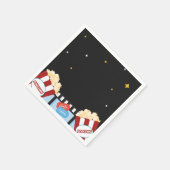 Filmabend Popcorn Hinterhof Party Serviette (Ecke)