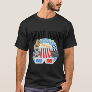 Filmabend Popcorn Theater Film Student T-Shirt