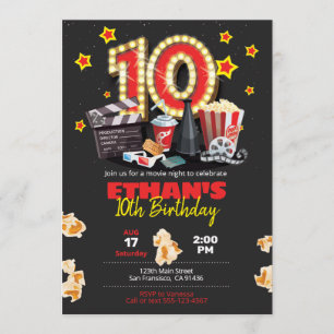 Filmabend, Theater - Einladung zum 10. Geburtstag