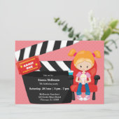 Filmabend * wählen Sie Hintergrundfarbe Einladung (Stehend Vorderseite)