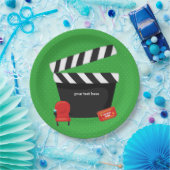 Filmabend * wählen Sie Hintergrundfarbe Pappteller (Party)