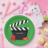 Filmabend * wählen Sie Hintergrundfarbe Pappteller (Party)