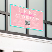 Filmabende im Park | Custom Summer Event Banner (Äußeres Gebäude)