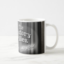 Filmanhänger-Tasse der Sammeldateien Vintage Kaffeetasse