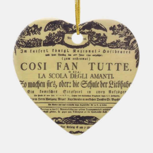 Filmante von Wolfgang Amadeus Mozart shabby - Cosi Keramik Ornament (Vorne)