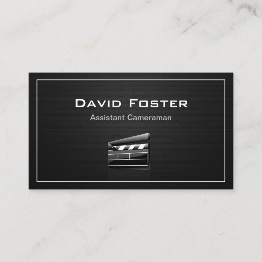 Filmassistent Cameraman Director Visitenkarte (Vorderseite)