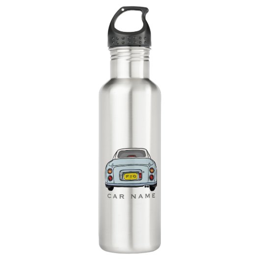 Filmaufnahmen Pale Aqua Figaro Automarkenname Mono Edelstahlflasche (Vorderseite)