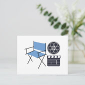 Filmdirektor Postkarte (Stehend Vorderseite)