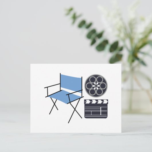 Filmdirektor Postkarte (Stehend Vorderseite)