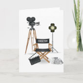 Filmdirektor Set Grußkarten Karte (Vorderseite)