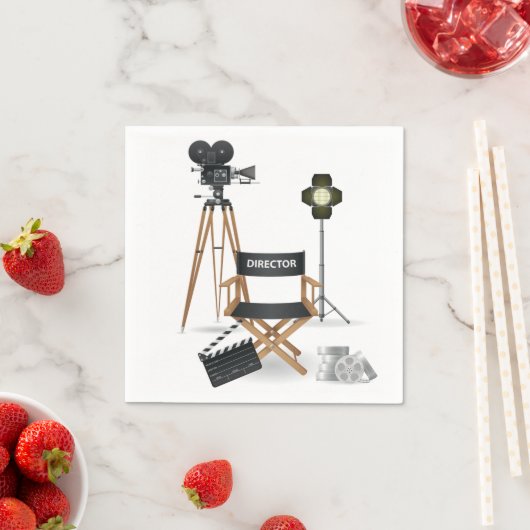 Filmdirektor Set Paper Napkins Serviette (Beispiel)