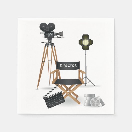 Filmdirektor Set Paper Napkins Serviette (Vorderseite)