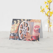 Filme, Popcorn, Film Karte (Gelbe Blume)