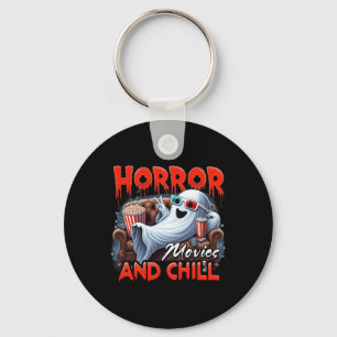 Filme und Chill Spooky Ghost Movie Liebhaber Gesch Schlüsselanhänger