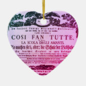 Filme zu Filmen von Wolfgang Amadeus Mozart Herz O Keramik Ornament (Vorne)